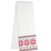 Dunroven House Vintage Red & Green Striped Towel #K320-RG