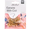 Earwire With Coil – Antique Gold 60pcs