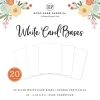 Echo Park A2 Scored Card Base Set – 20 Count White – Vertical