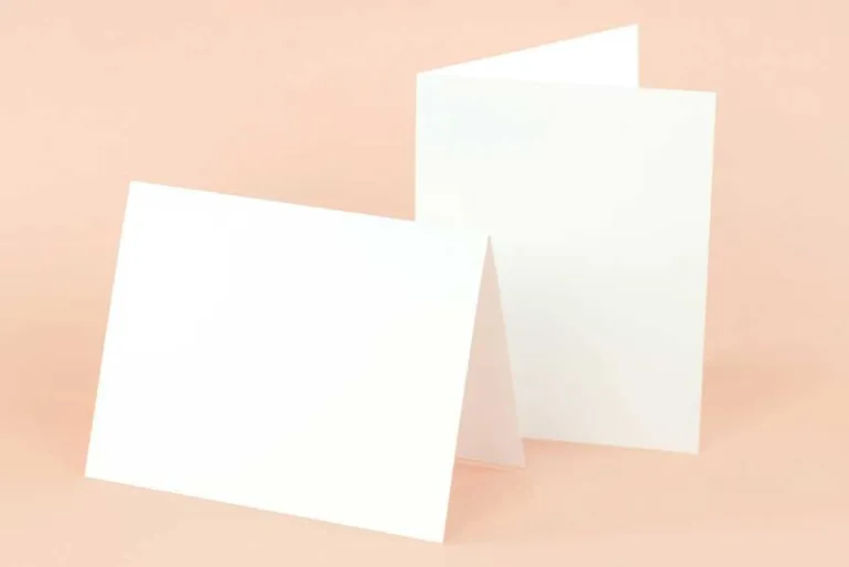 Echo Park A2 Scored Card Base Set – 20 Count White – Vertical