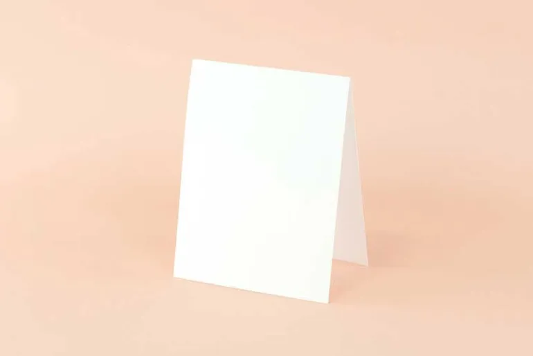 Echo Park A2 Scored Card Base Set – 20 Count White – Vertical
