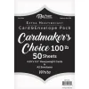 Echo Park A2 Scored Card Base Set – 20 Count White – Horizontal