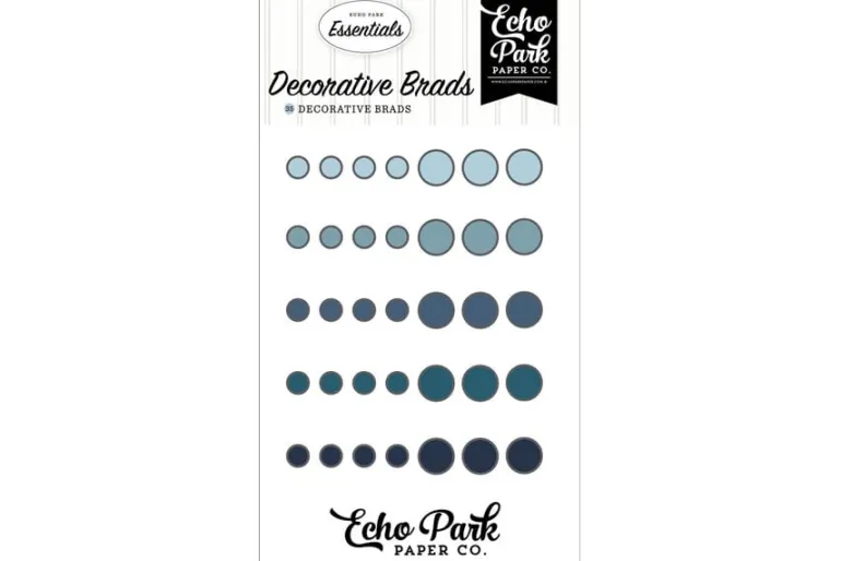Echo Park Essentials Decorative Brads – Yellow
