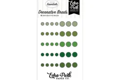 Echo Park Essentials Decorative Brads – Green