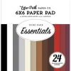 Echo Park Essentials Paper Pad – 6×6 – Neutral