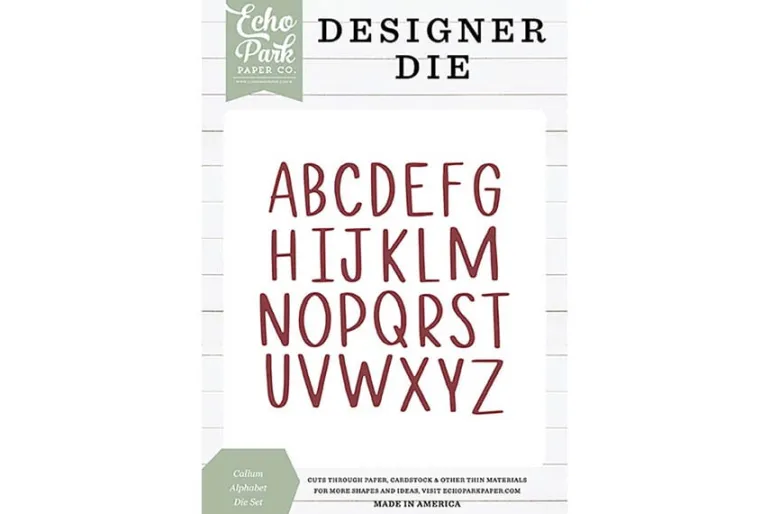 Echo Park Large Die Set – Callum Alphabet