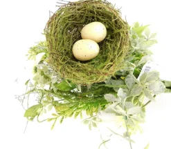 Eggs & Green Leaves Spring Spray – 12″