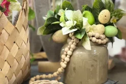 Eggs & Green Leaves Spring Spray – 12″
