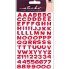 EK Sticko Sticker – Alphabet – Funhouse Holo Red