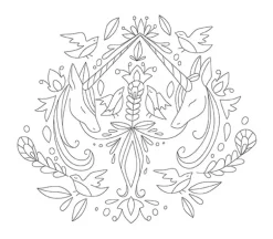 Embroidered Mythical Creatures Iron On Collection #20485