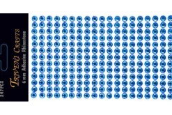 Enamel Dots Stickers – 6-10mm – Silver