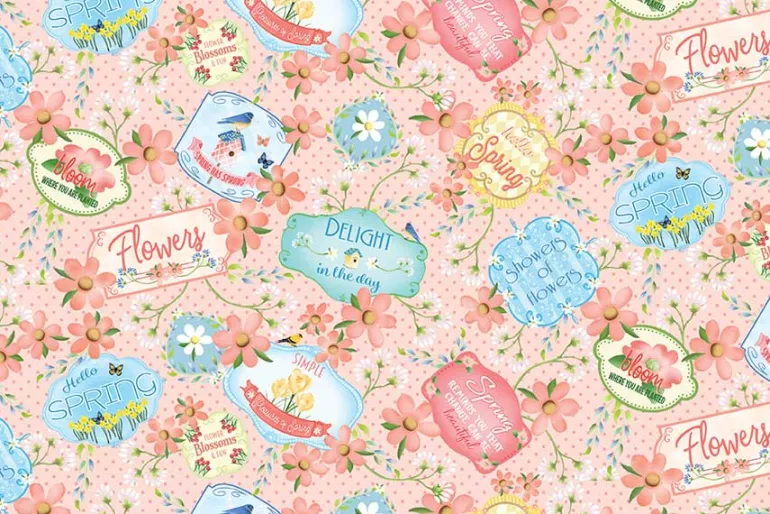 Enchanted Spring Bee & Honey on Blue