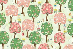 Enchanted Spring Towel Band cut 22-inches by 43/44-inches