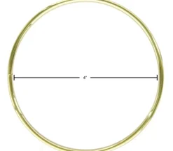 Essentials Brass Rings – 4-inch – 1 Piece