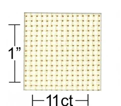 Essentials by Leisure Arts Aida Cloth – 11ct – 30-inch x 36-inch – Cream