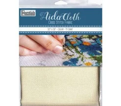 Essentials by Leisure Arts Aida Cloth – 11ct – 30-inch x 36-inch – Cream