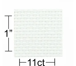 Essentials by Leisure Arts Aida Cloth – 11ct – 15-inch x 18-inch – Pure White