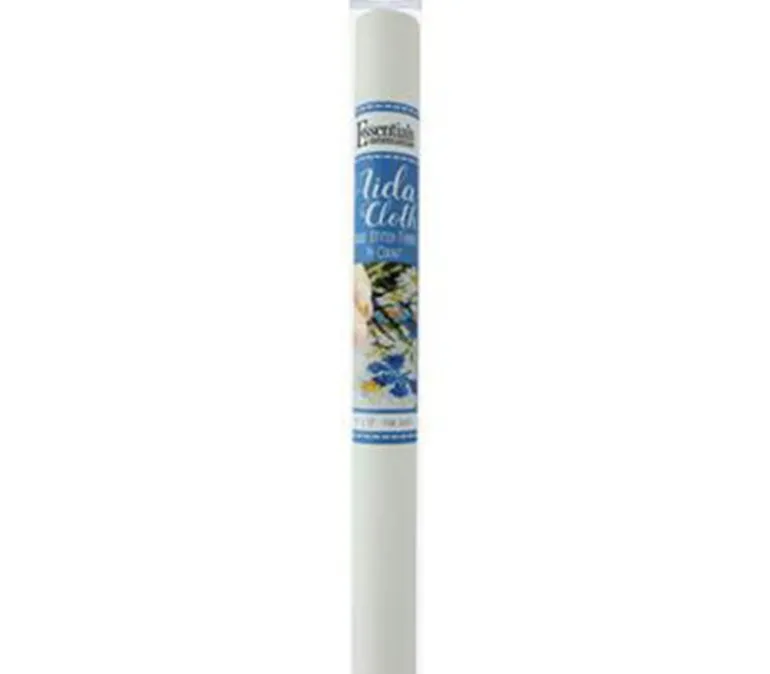 Essentials by Leisure Arts Aida Cloth – 14ct – 15-inch x 18-inch – Pure White