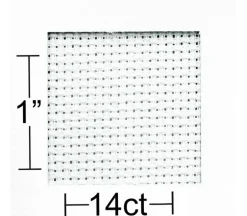 Essentials by Leisure Arts Aida Cloth – 14ct – 15-inch x 18-inch – Pure White