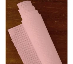 Essentials by Leisure Arts Aida Cloth – 14ct – 15-inch x 18-inch – Medium Pink