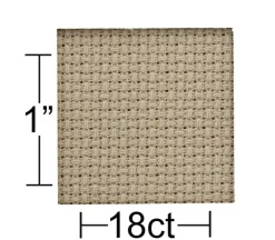 Essentials by Leisure Arts Aida Cloth – 14ct – 15-inch x 18-inch – Beige