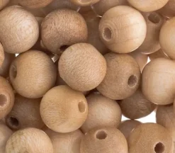 Euro Wood Beads – Round 10mm – Natural