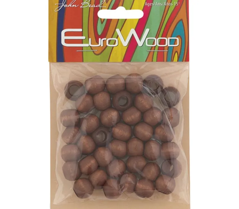 Euro Wood Beads – Round 8mm – Natural