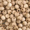 Euro Wood Beads – Round 6mm – Natural