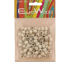 Euro Wood Beads – Round 6mm – Natural