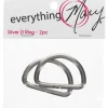Everything Mary D-Ring Large Silver, 2 pc