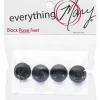 Everything Mary Purse Feet Flat Black 1/2 inch, 4 pc