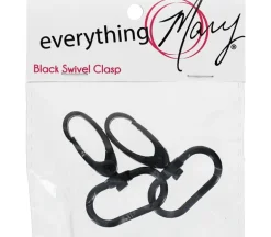 Everything Mary Swivel Clasp Black, 2 pc