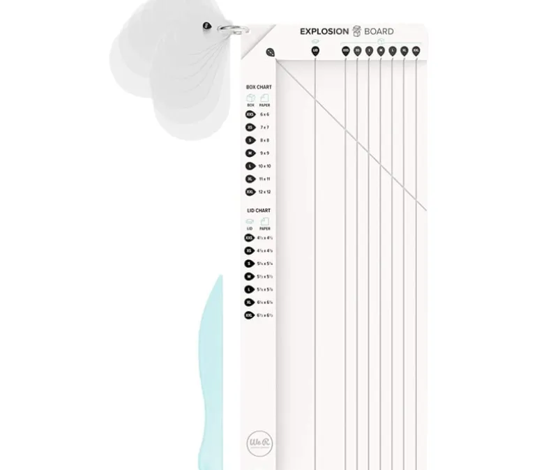 Explosion Box Punch Board from We R Memory Keepers
