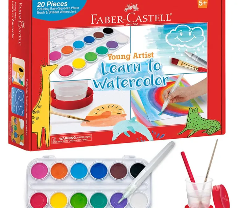 Faber Castell Young Artist Learn to Watercolor Paint Set