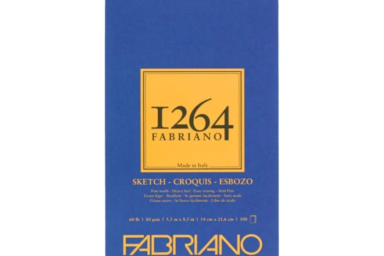 Fabriano 1264 Drawing Pad, 11″x14″, 75lb, 50 Sheets