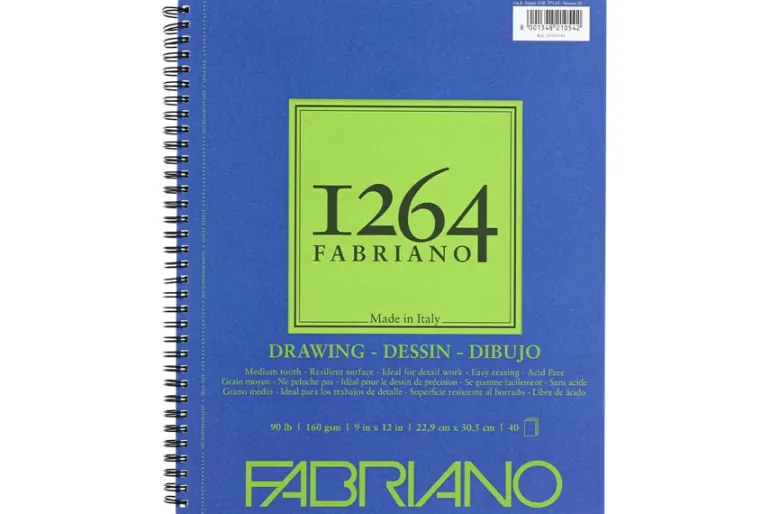 Fabriano 1264 Drawing Pad, 11″x14″, 75lb, 50 Sheets