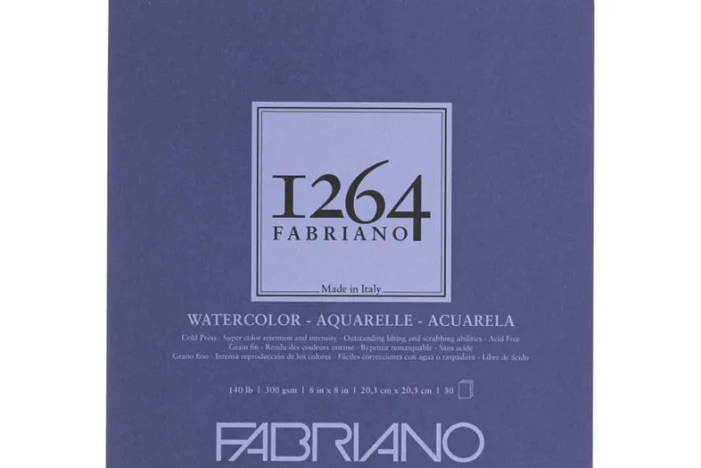 Fabriano 1264 Drawing Pad, 18″x24″, 75lb, 25 Sheets