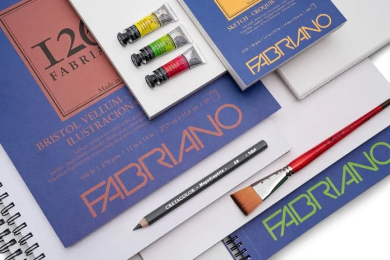 Fabriano 1264 Drawing Pad, 9″x12″, 90lb, 40 Sheets