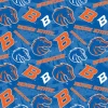 Fabric – Boise State Logo And Text Toss