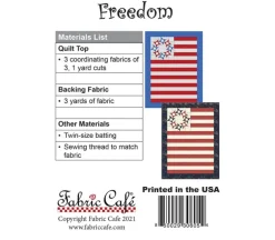 Fabric Café Freedom 3-Yard Quilt Pattern #FC092121-01
