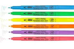 Fabric Markers – Fluorescent Fine 6pc Set