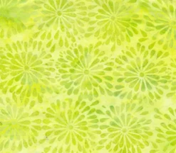 Fabric – Round Petal Lime Batik Blender