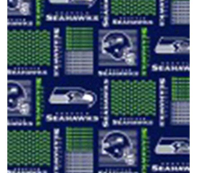 Fabric – Seattle Seahawks NFL Block Allover Navy