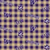 Fabric – University Of Washington Logo Toss Buffalo Check