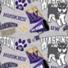 Fabric – University Of Washington Mascot Digital Toss