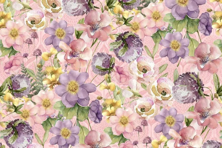 Fairy Boutique Florals on Pink