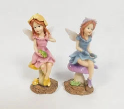 Fairy Sitting on Mushroom – 1 Piece – Style Shipped is Randomly Picked