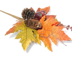 Fall Berry Pinecones and Maple Leaves Pick – 16-inch