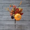 15″ Fall Maple Pick with Pumpkins, Berries & Cones