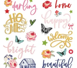 Fancy Pants Foam Stickers – Prairie Rose